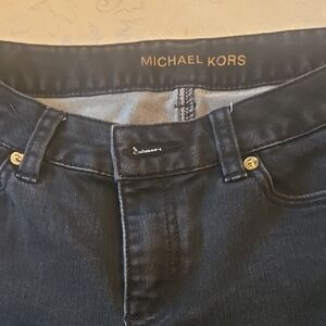 Michael Kors Women's Dark Black High Rise Jeans